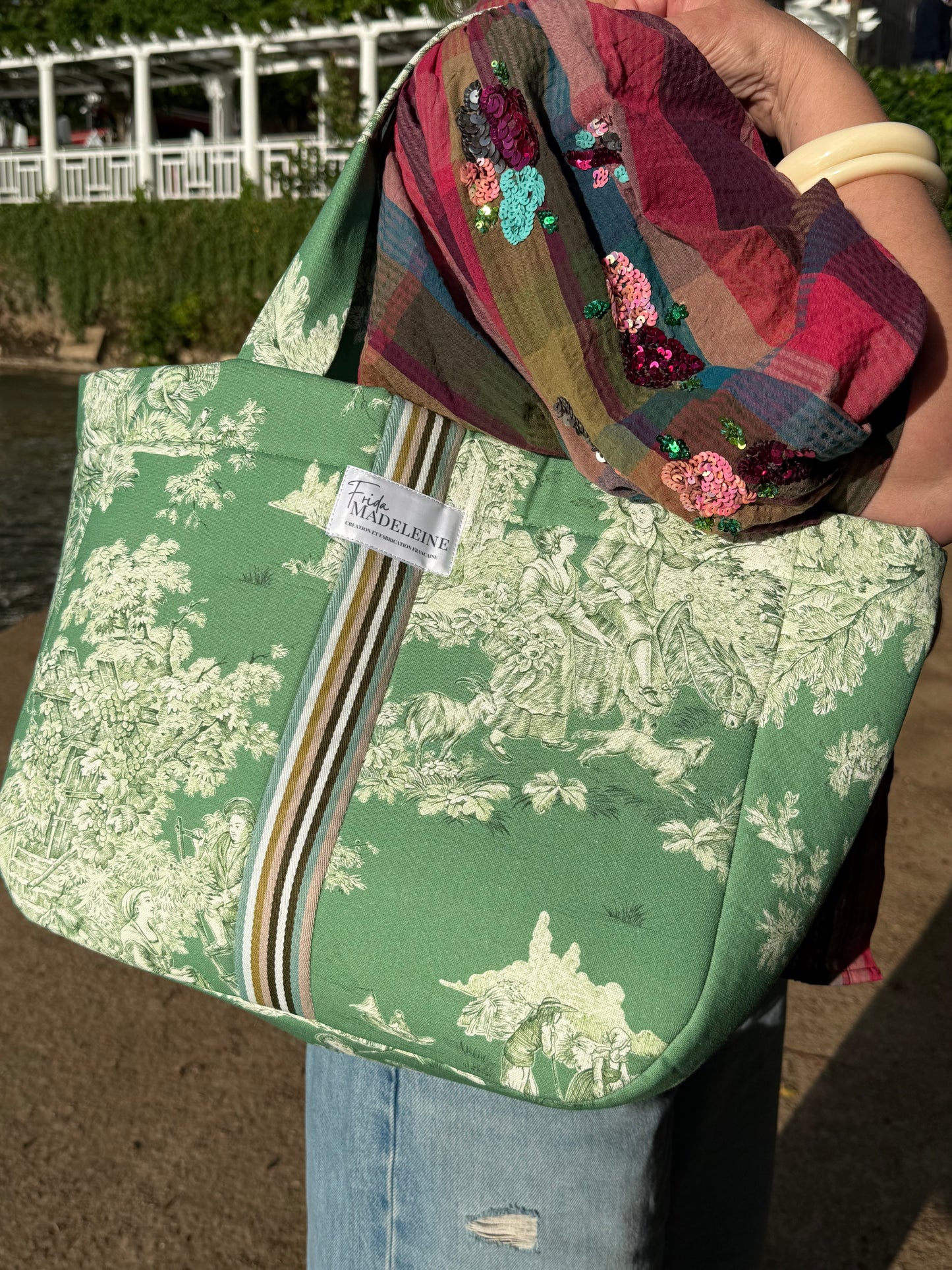 Cabas Emile Vert Jardin