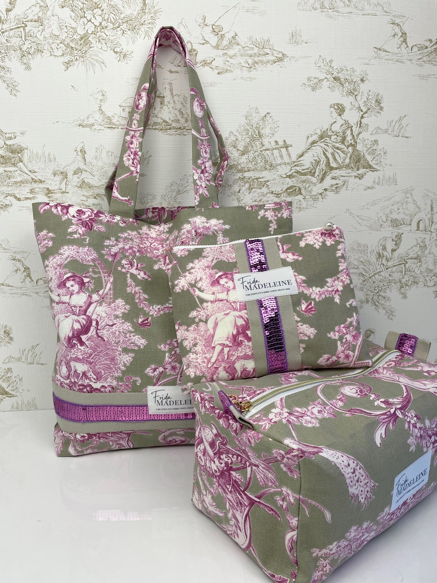 Pochettes Jeannette Lilas et Lin