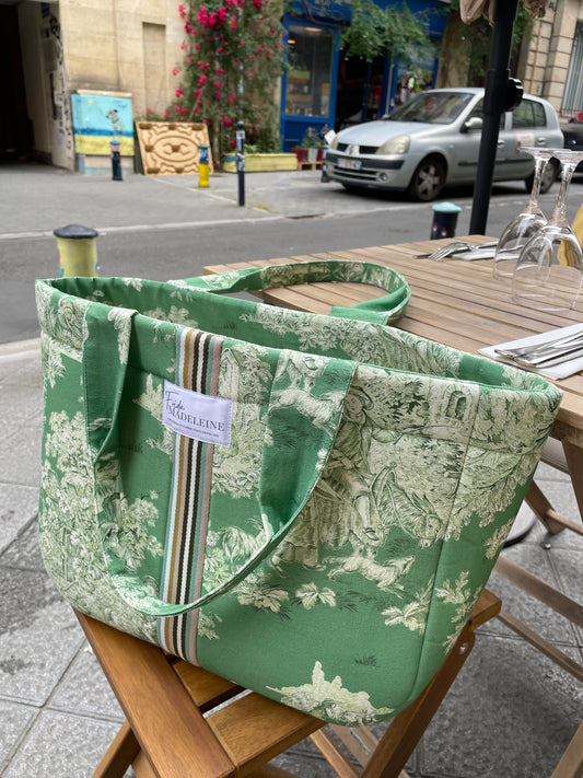 Cabas Emile Vert Jardin