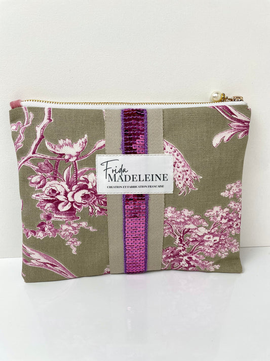 Pochettes Jeannette  Lilas et Lin