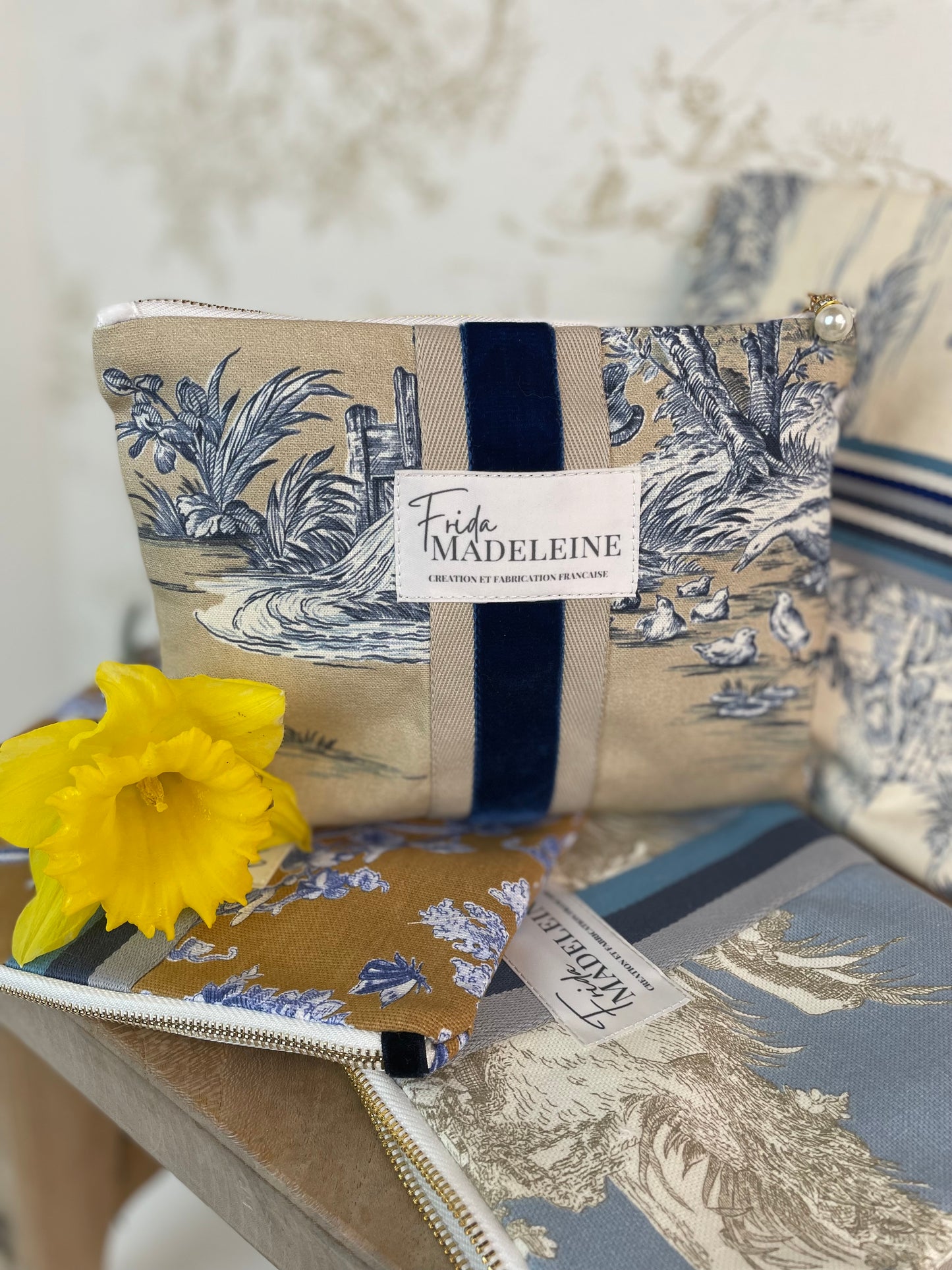 Pochettes Jeannette  Bleu Mineral