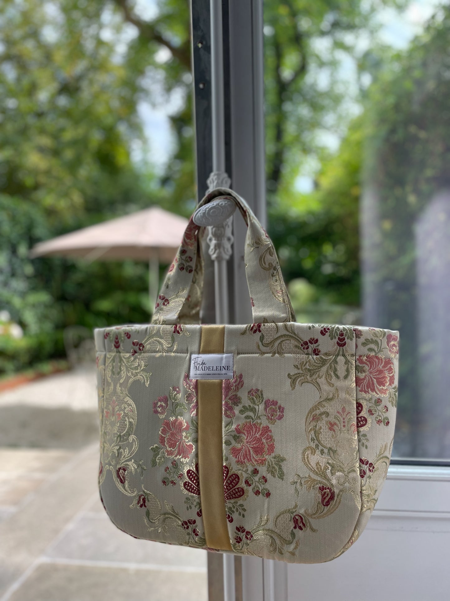 Cabas Emile Baroque Doré Rose