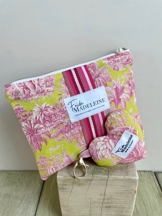Pochettes Jeannette Anis et Rose